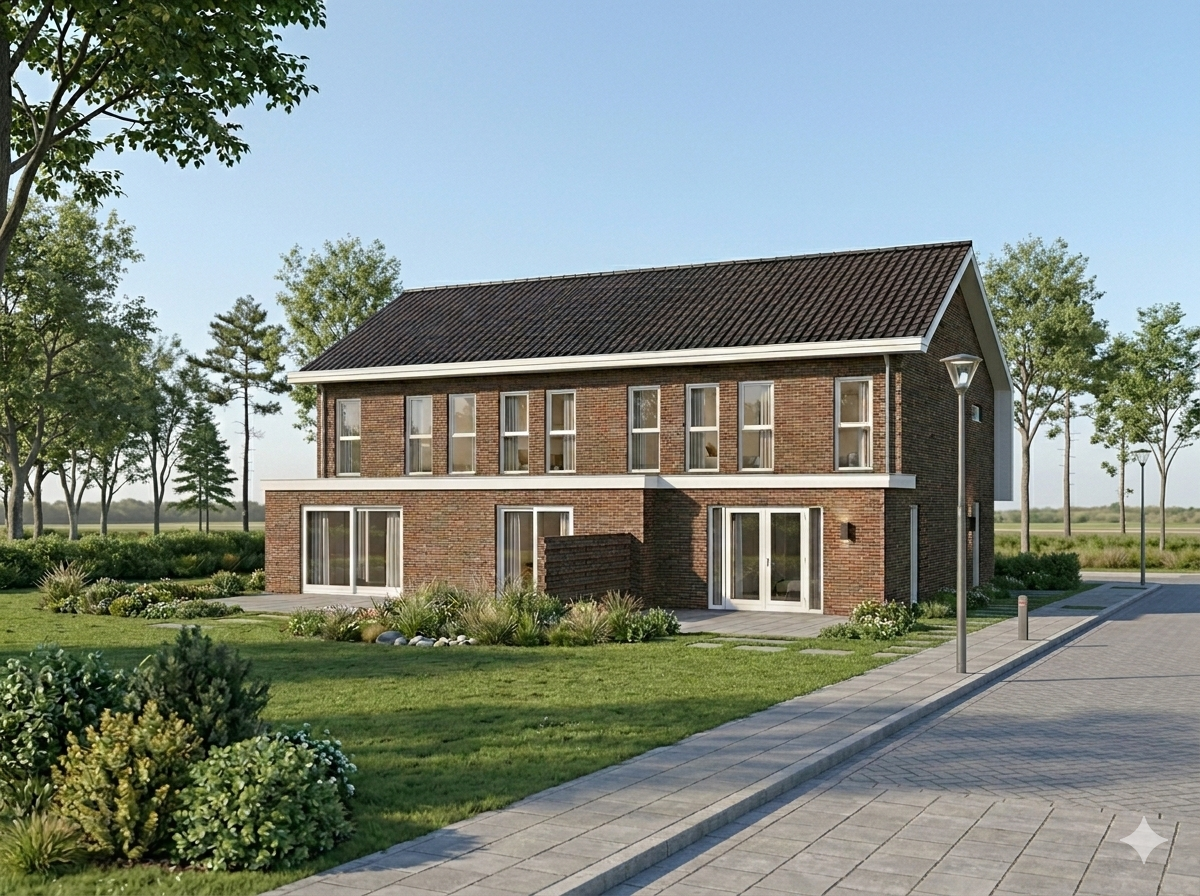 2 aanbouwen — 3 onder 1 kapwoning